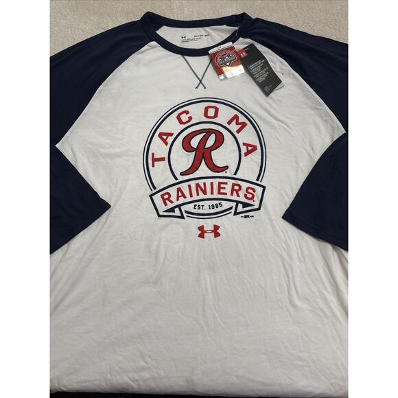 Under Armour Tacoma Rainiers Logo Mens T Shirt Size 2XL - Picture 3 of 6